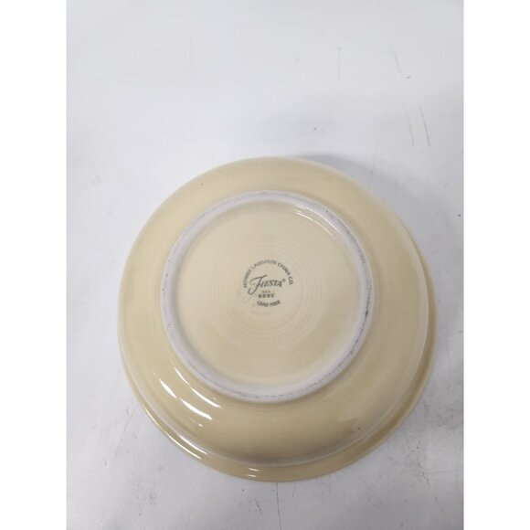 Vintage Homer Laughlin China Fiesta Ware Round Ceramic Yellow Serving Bowl - Picture 4 of 7